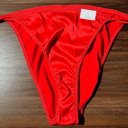 Red Silky Cheeky Panties