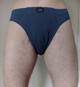 Dirty briefs worn on my hairy FTM pussy