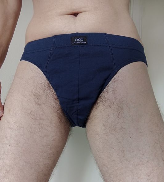 Dirty briefs worn on my hairy FTM pussy