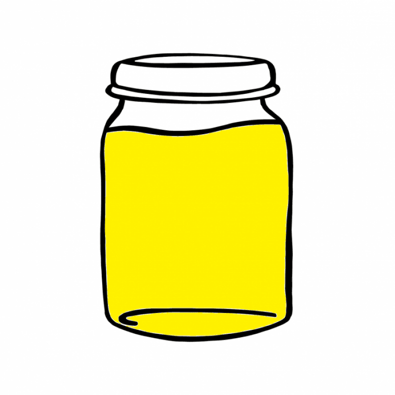 250 ml pee in a jar