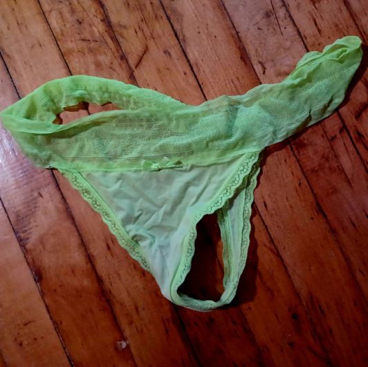 Sexy Silky Neon Green Thong