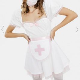 Pink nurse costume