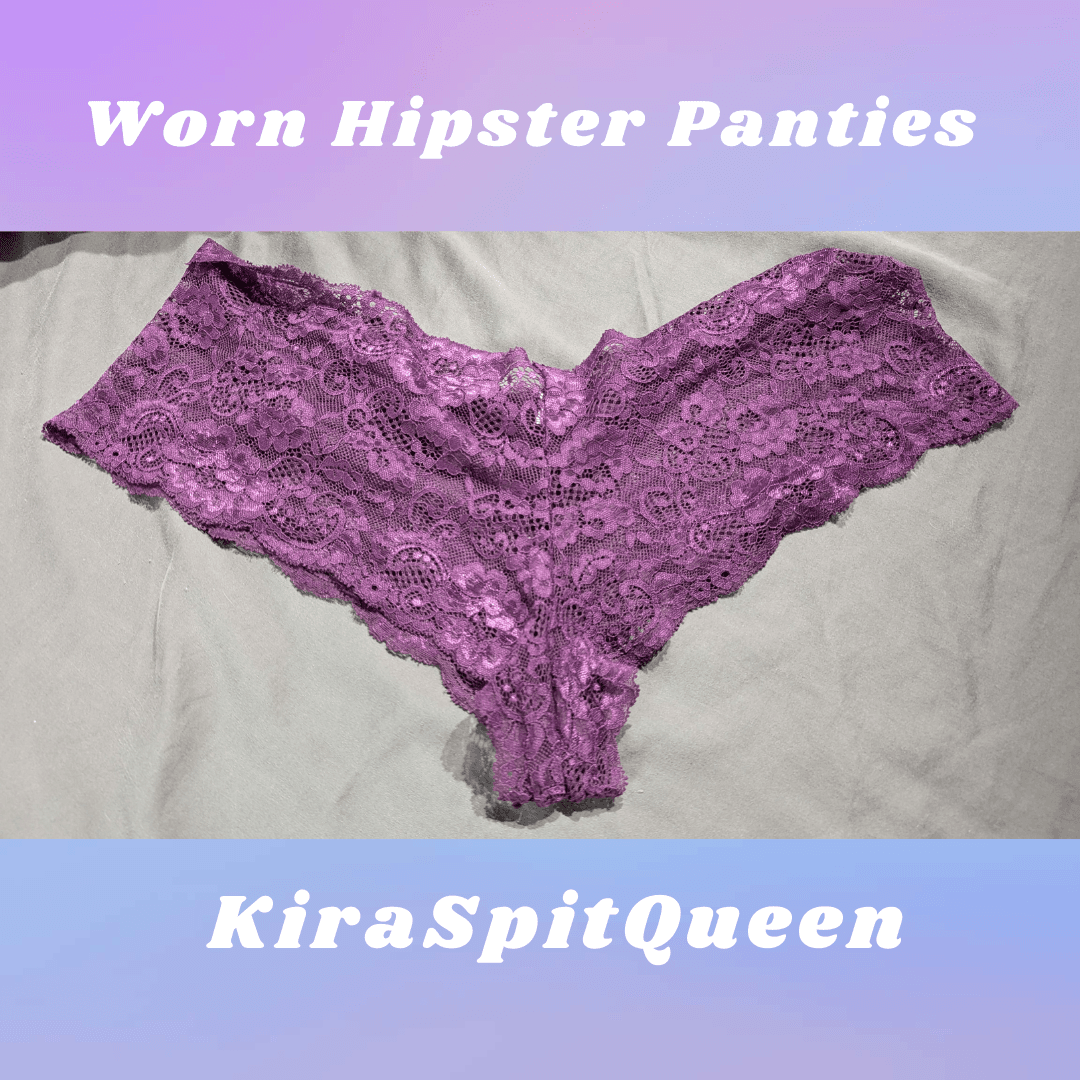 Lace Purple Hipster Panties Used