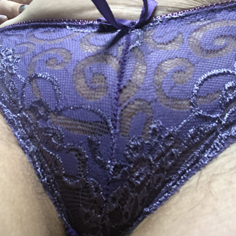 purple lace panties