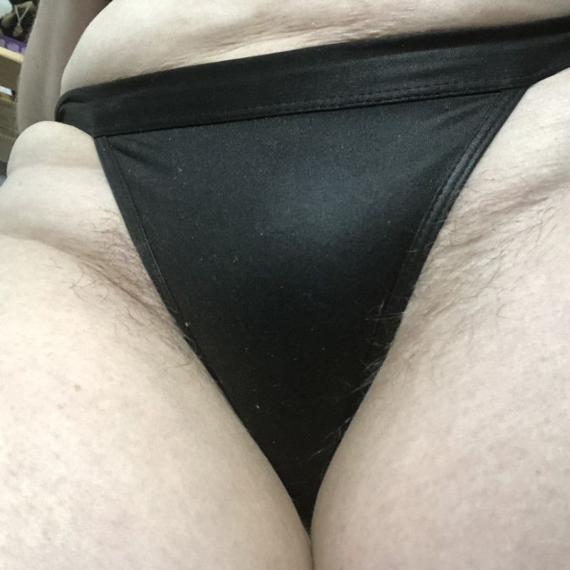 black thongs