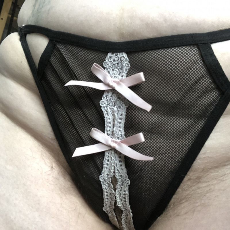 thongs with open pussy