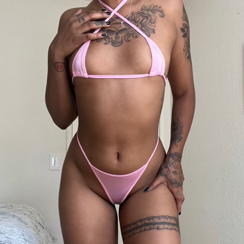 Tiny Pink Thong