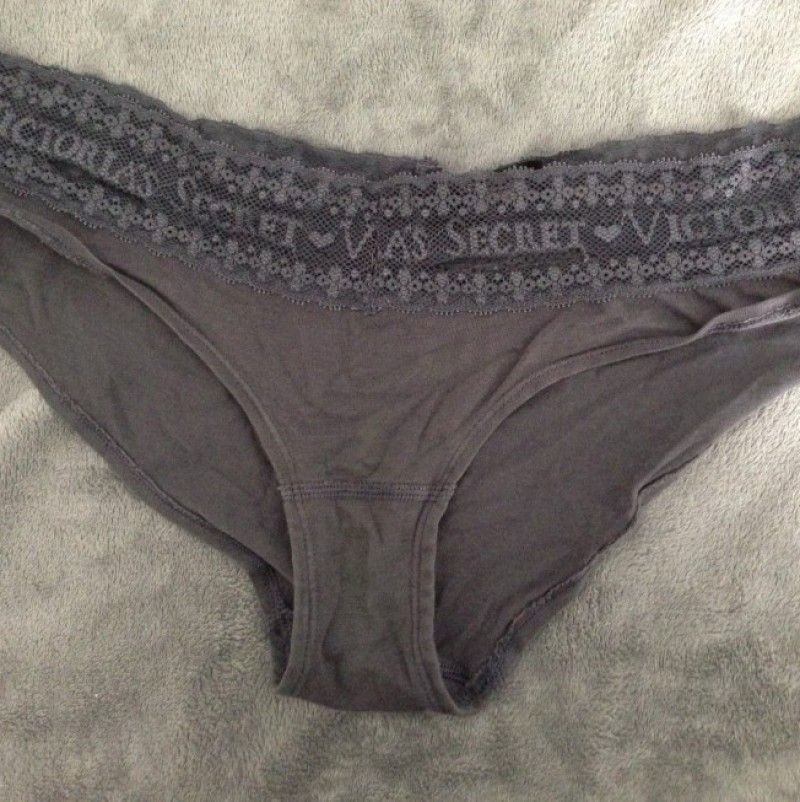 Damaged Grey Low Rise Hiphugger Panties