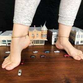 Giantess Feet in Tiny Town