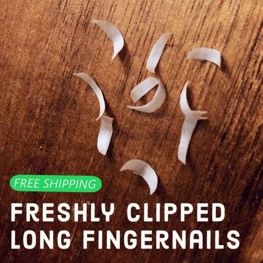 Freshly Clipped Long Fingernails