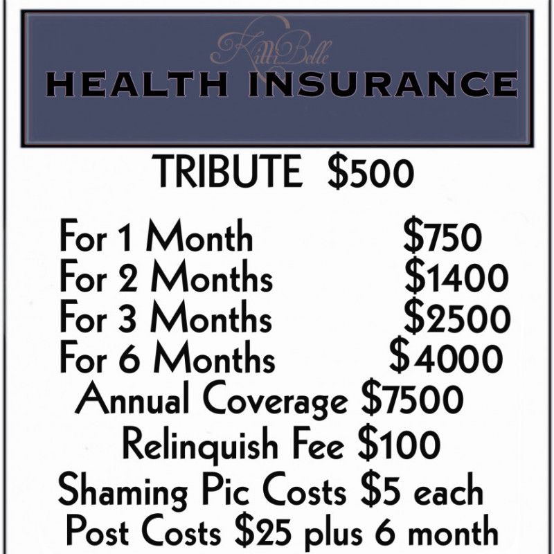 Health Insurance Monthly Bill