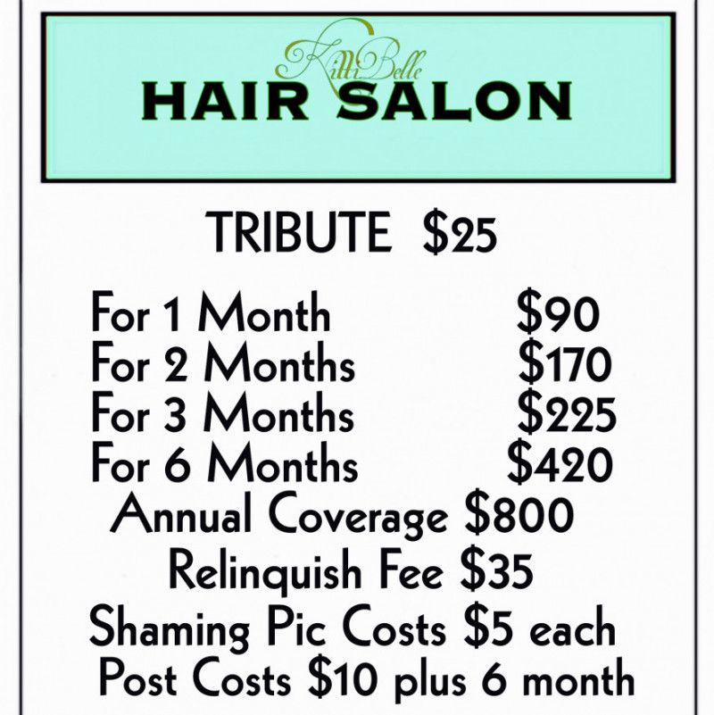 Hair Salon Bill