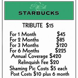 Starbucks Bill