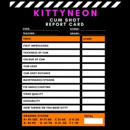 Kittys Cumshot Rating