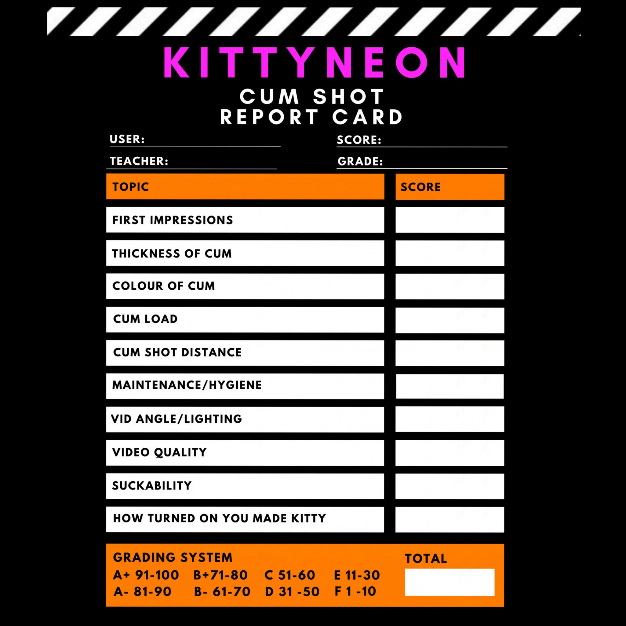 Kittys Cumshot Rating