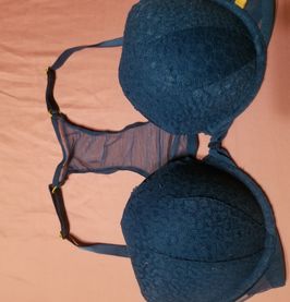 Victorias secret teal lace front bra