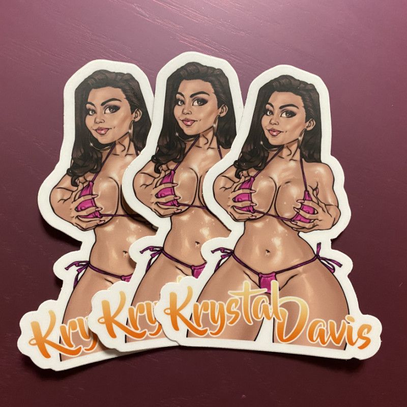 Krystal Davis Bikini Sticker