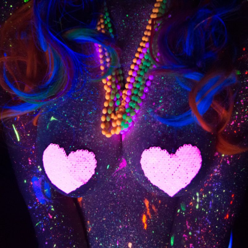 Black Light Alien Rave Babe