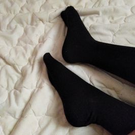 Long Black Socks