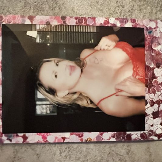 Polaroid of Smeared Lipstick from Tess