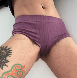 Purple Knit Boyshort Dirty Panties