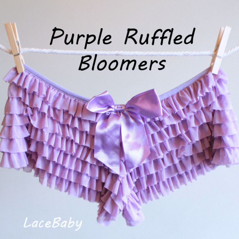 Purple Ruffled Bloomers