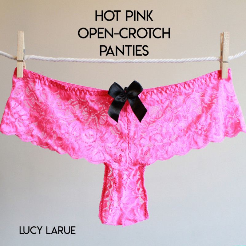 Hot Pink Open Crotch Panties