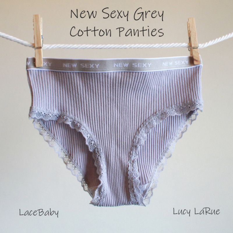 New Sexy Grey Cotton Panties