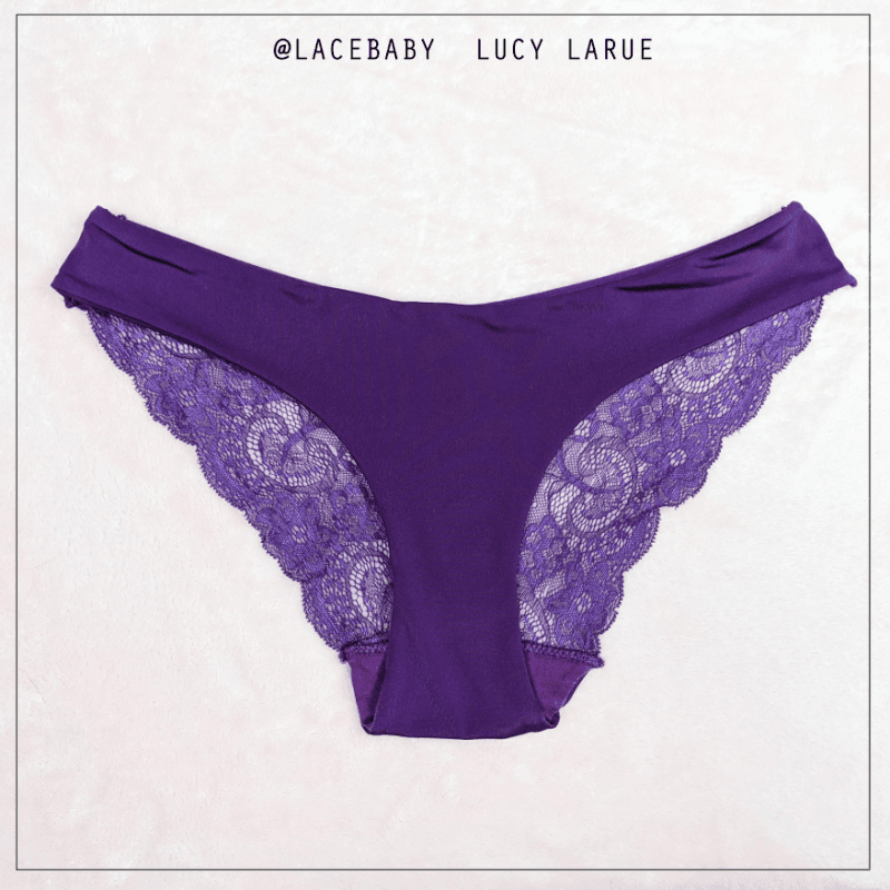 Purple Lace Backed Panties