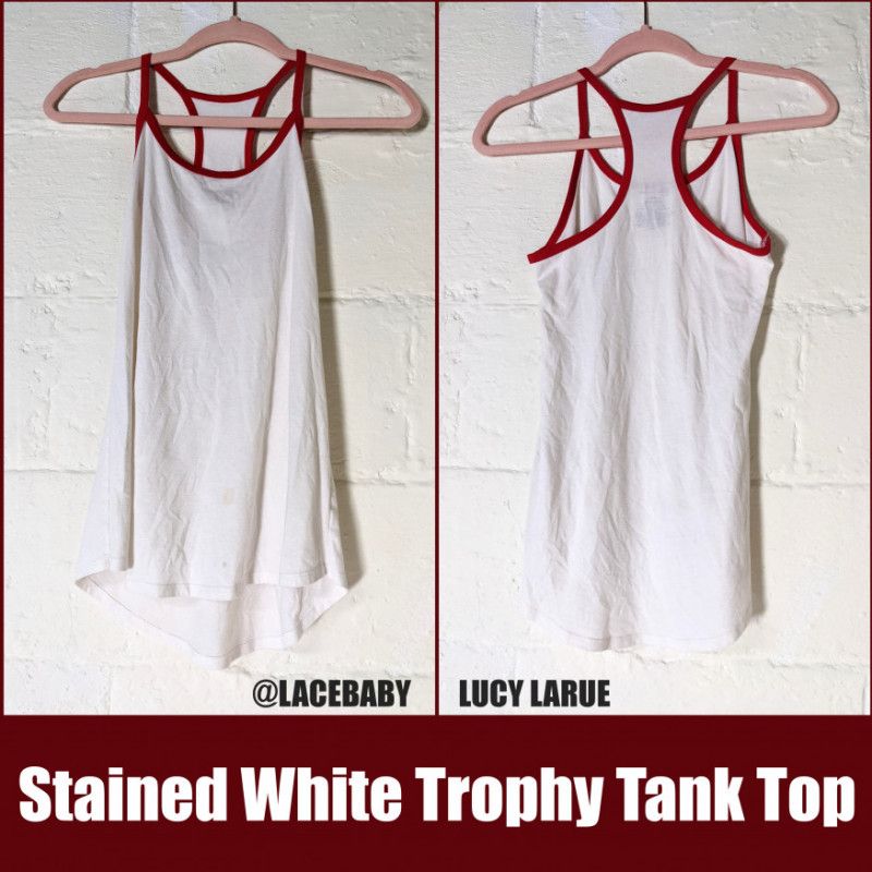 Stained White Trophy Tank Top