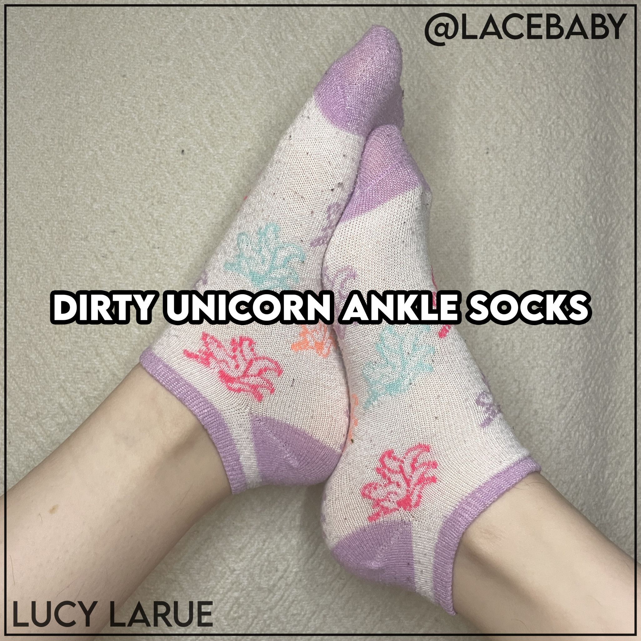 Dirty Unicorn Ankle Socks