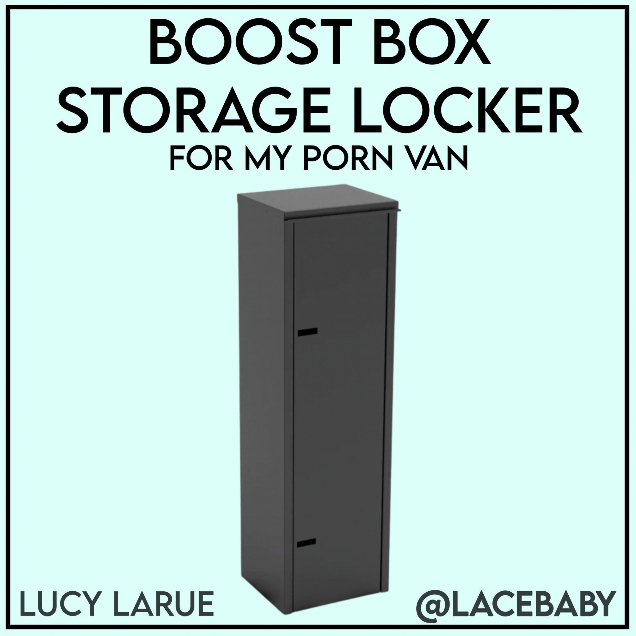 Boost Box Storage Locker For My Porn Van