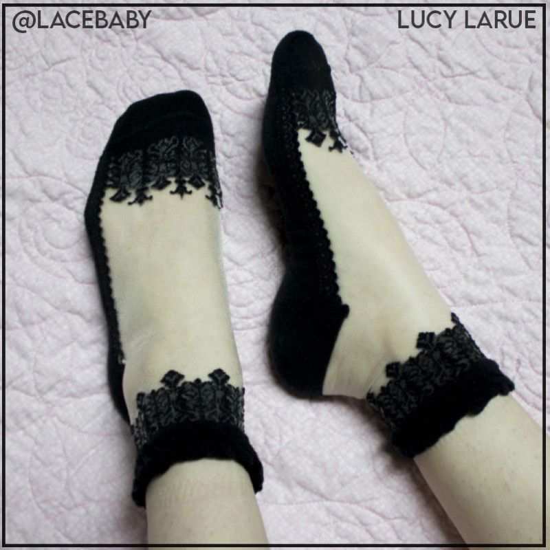 Sheer Black Ankle Socks