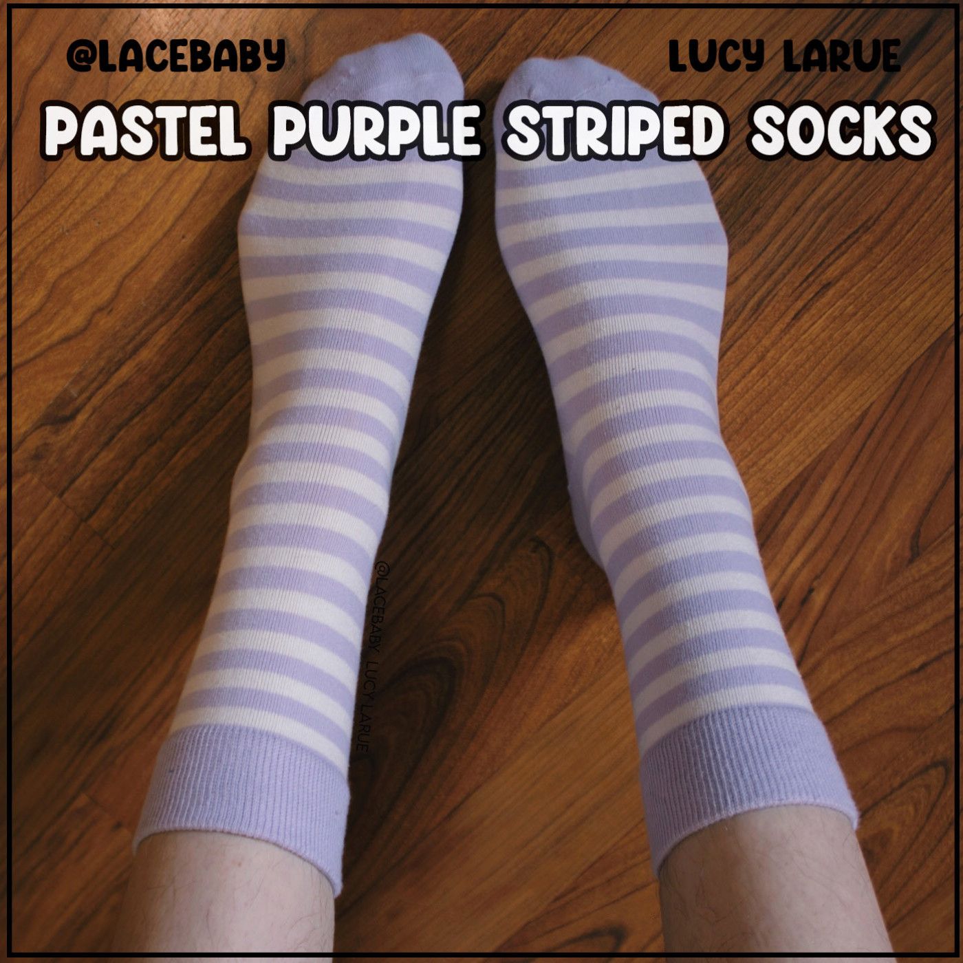 Pastel Purple Striped Socks