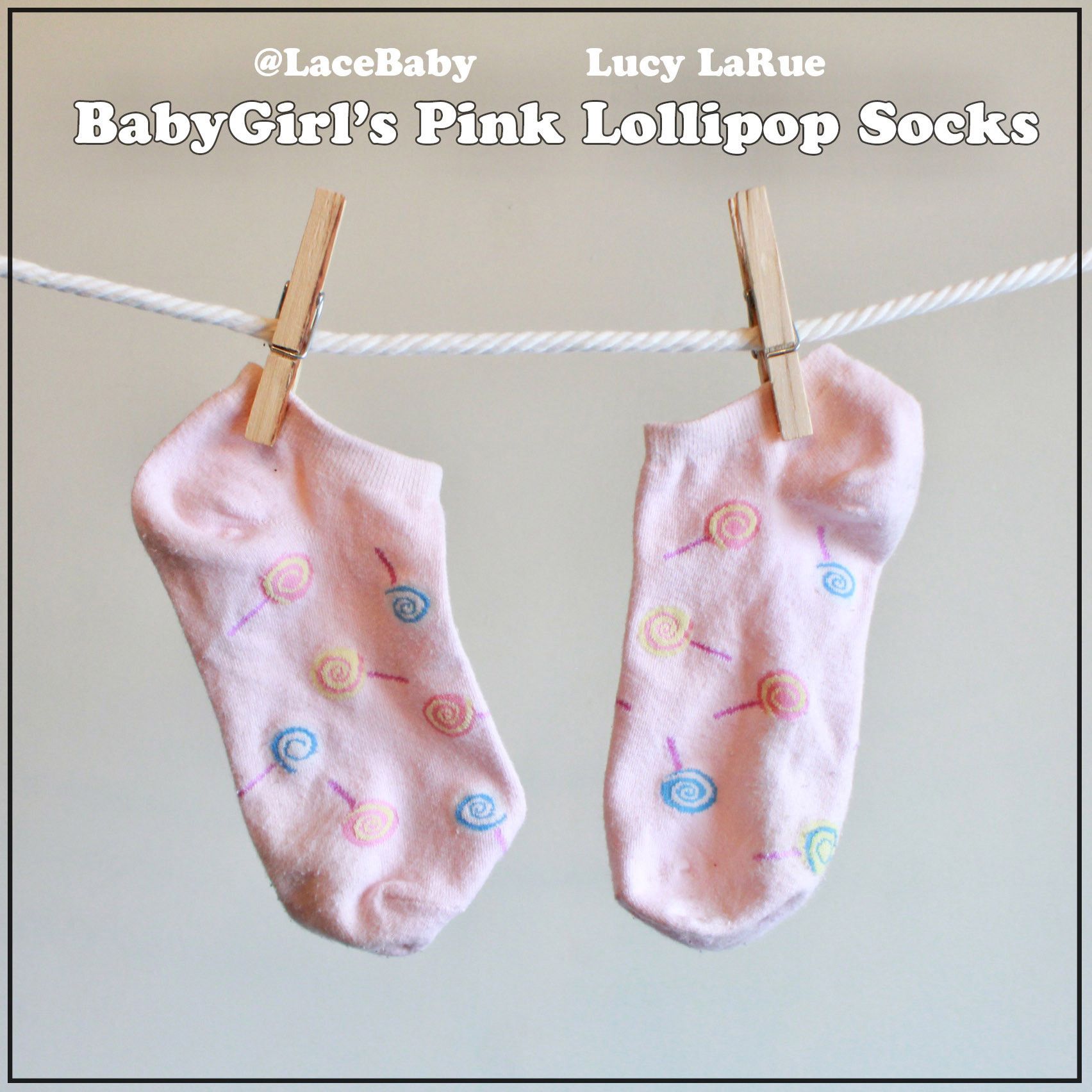 BabyGirls Pink Lollipop Socks