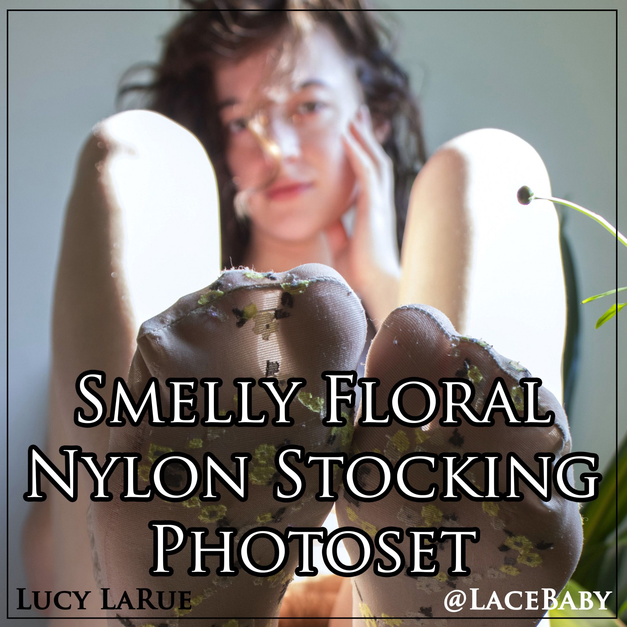 Smelly Floral Nylon Stocking Photoset