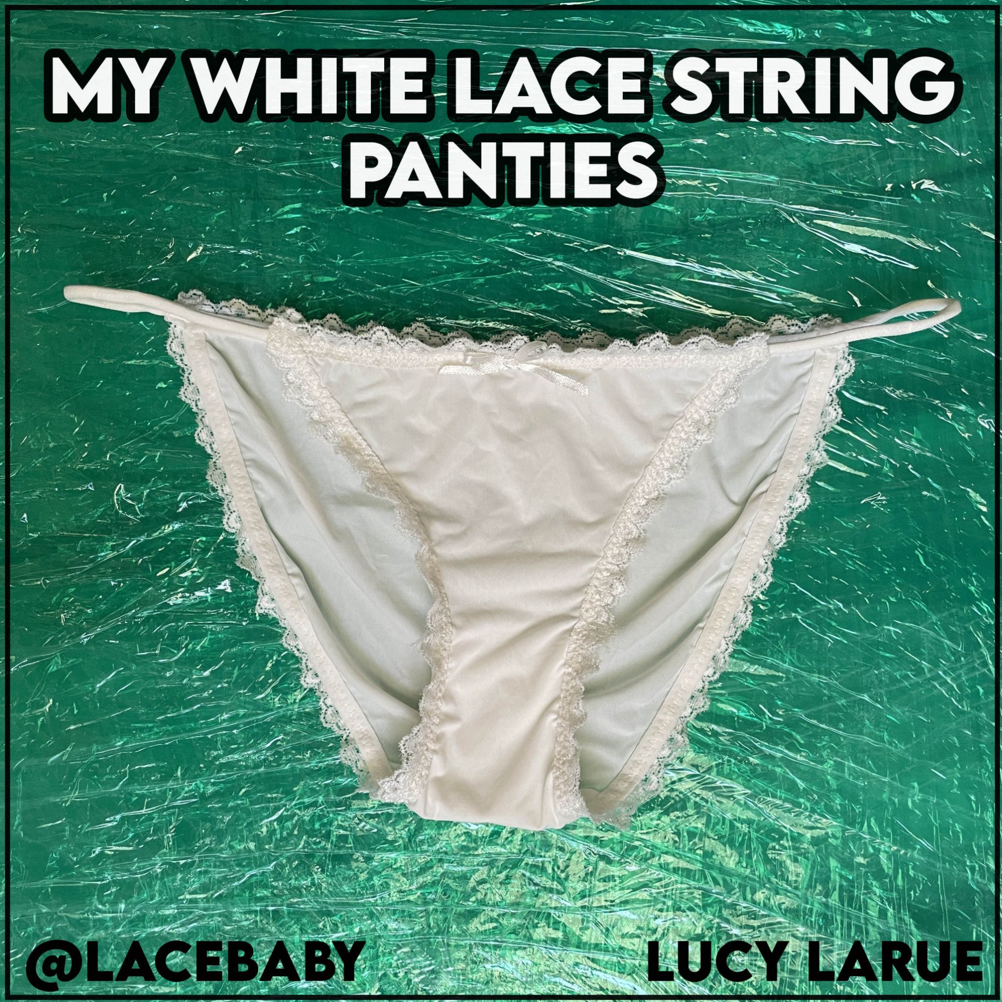 My White Lace String Panties