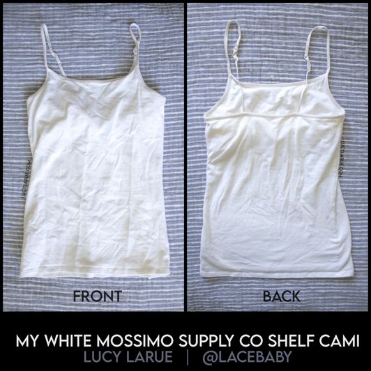 My White Mossimo Supply Co Shelf Cami