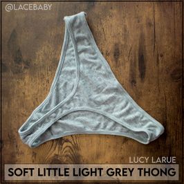 Soft Little Light Grey Thong