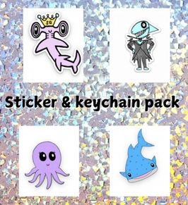 Sticker and keychain pack!