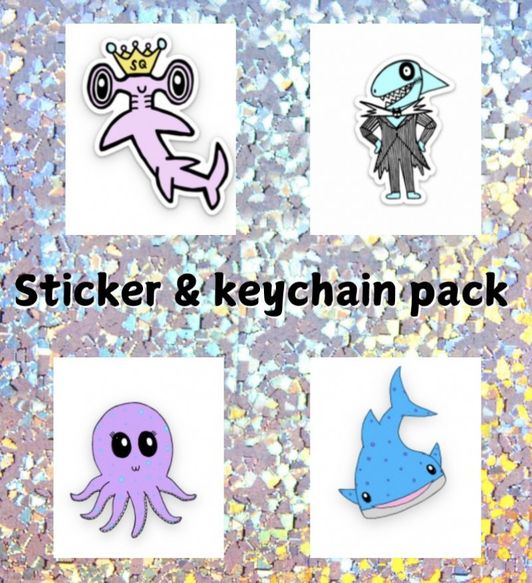 Sticker and keychain pack!