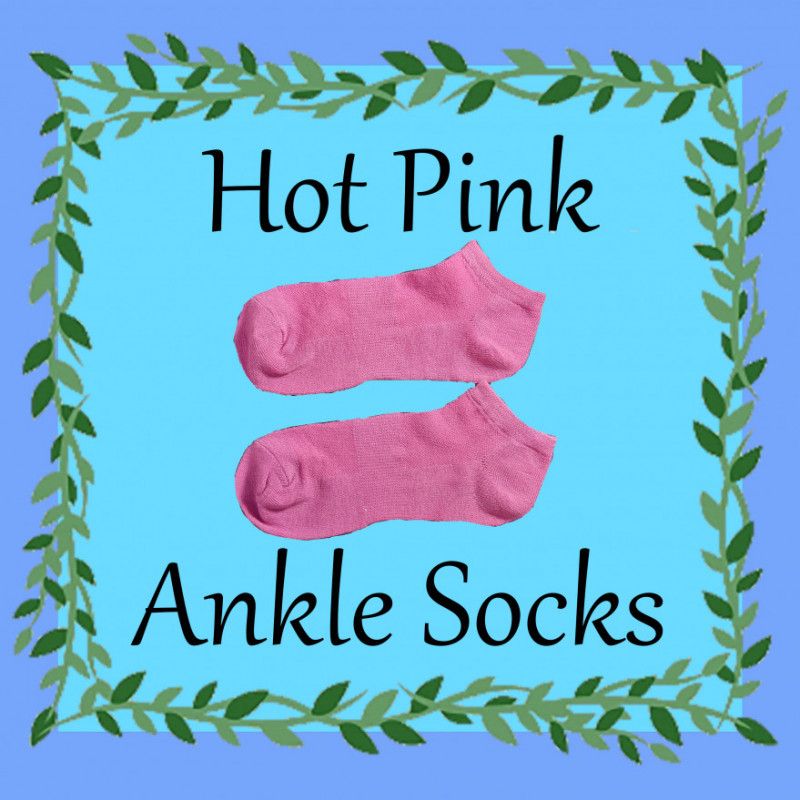 Hot Pink Ankle Socks