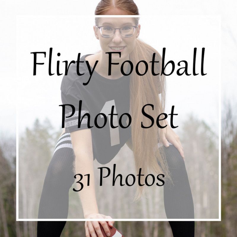 Flirty Football Photo Set