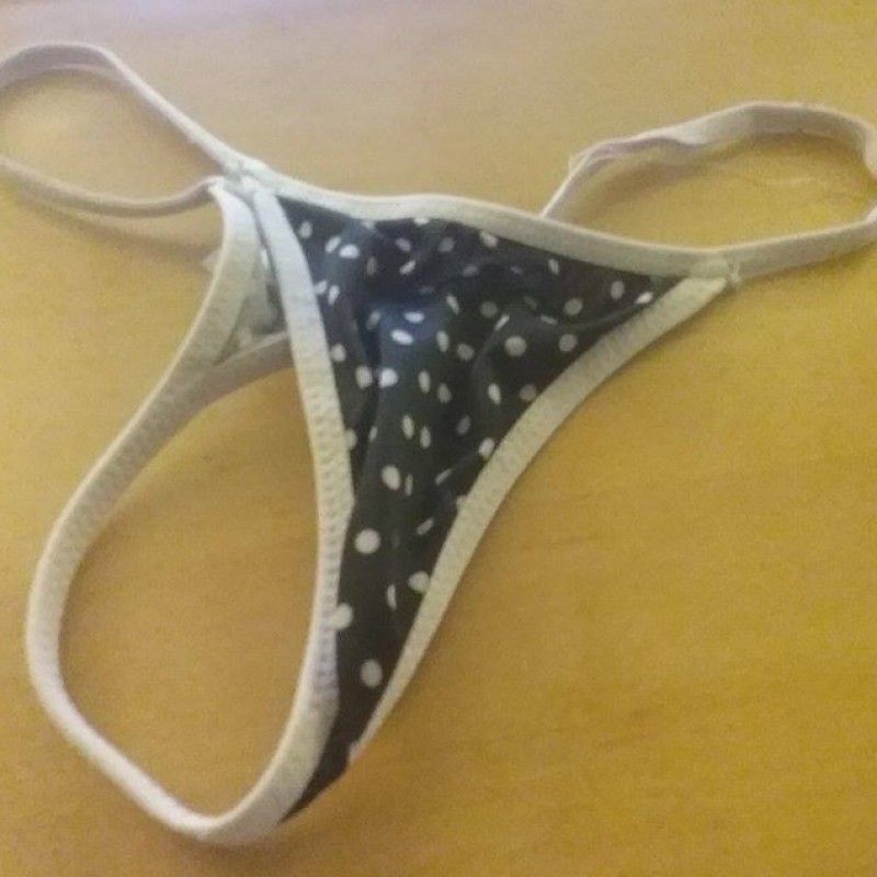 Well Worn Polka Dot Sexy G String!!