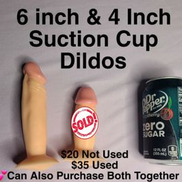 6 And 4 Inch Suction Cup Dildos