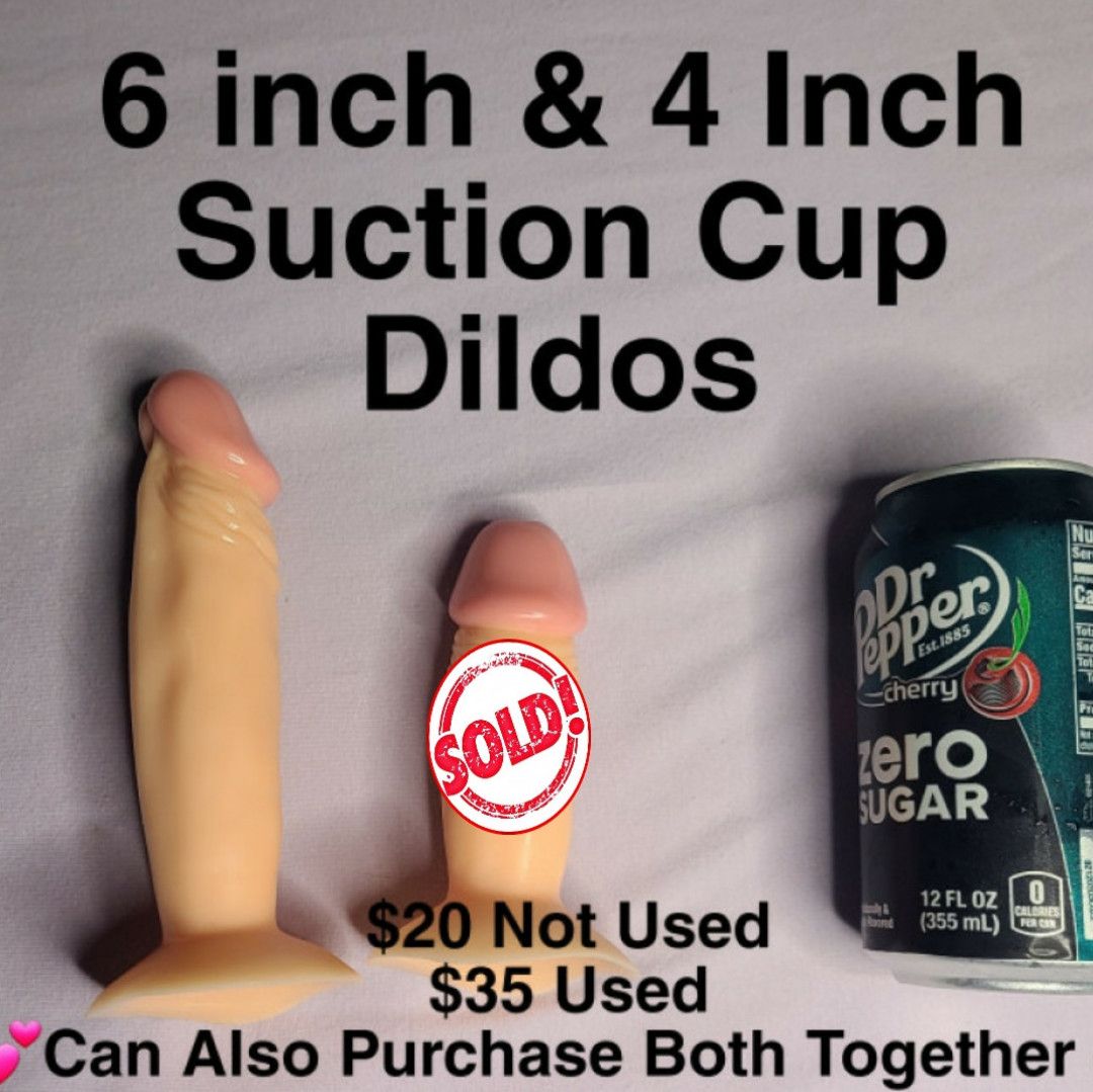 6 And 4 Inch Suction Cup Dildos