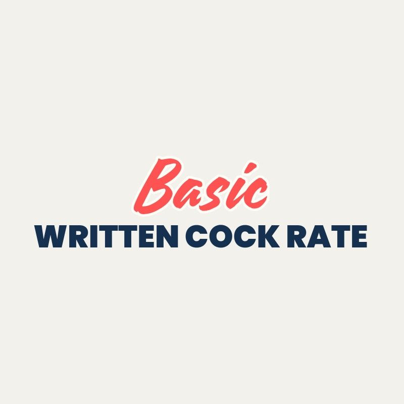 Written Cock Rating Basic