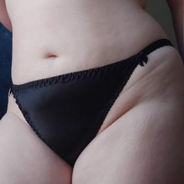 Black silk knickers