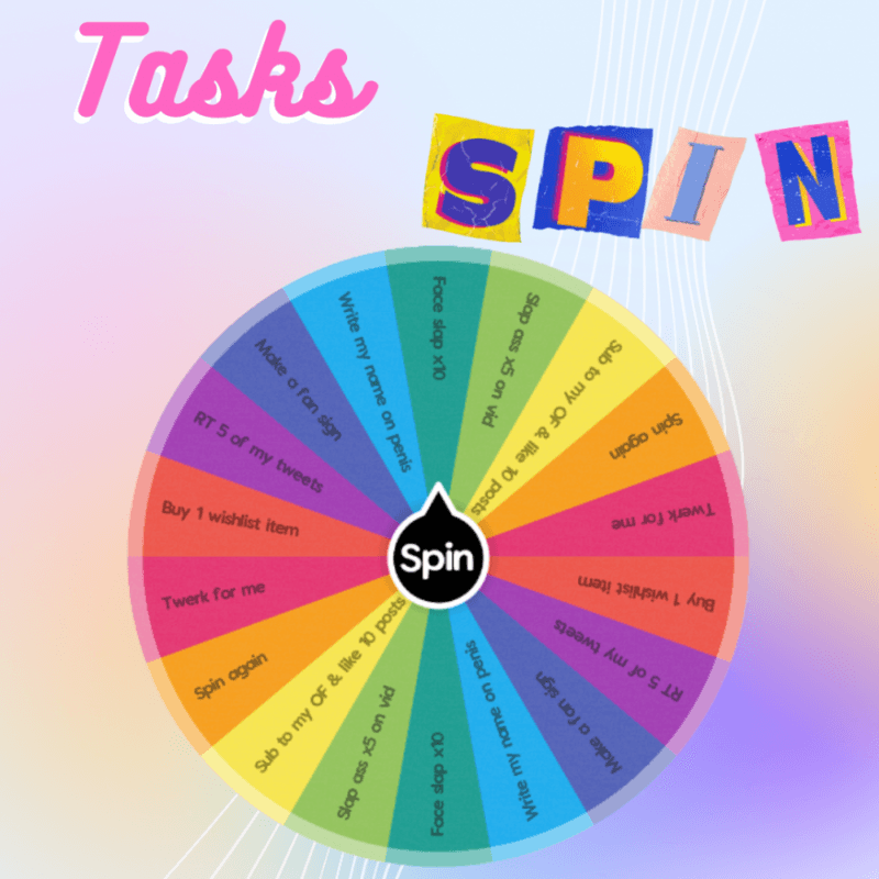 Tasks Spin Wheel x1