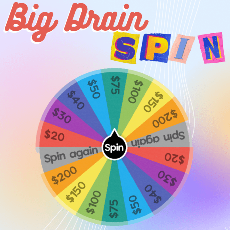 Big Drain Spin Wheel x1